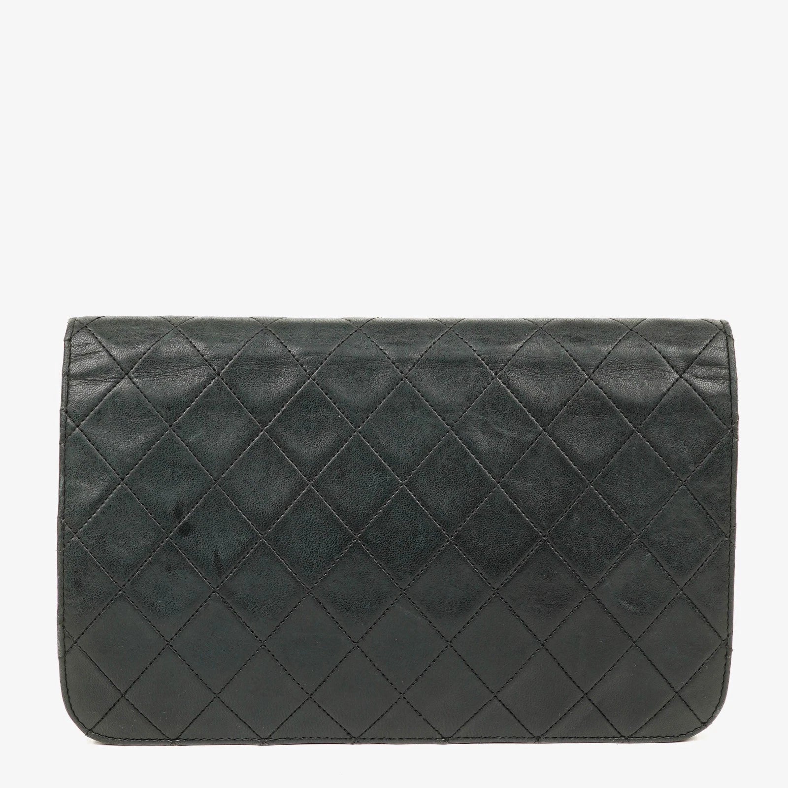 Chanel klassische Full Flap Tasche aus Leder 24K Gold-Plated Hardware LIGHT USED